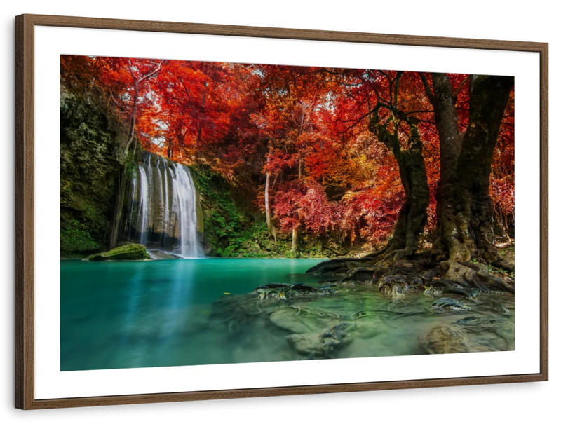 Red Waterfall Wall Art