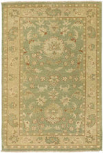 Overbiel Traditional Olive Area Rug