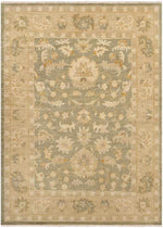 Overbiel Traditional Olive Area Rug