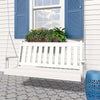 Keystone Amish Co. 4 Foot Franklin Poly Composite Porch Swing, Dark Grey