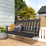 Keystone Amish Co. 4 Foot York Composite Porch Swing, Tudor Brown