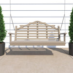 Keystone Amish Co. 5 Foot Milan Recycled Plastic Porch Swing, Weathered Wood