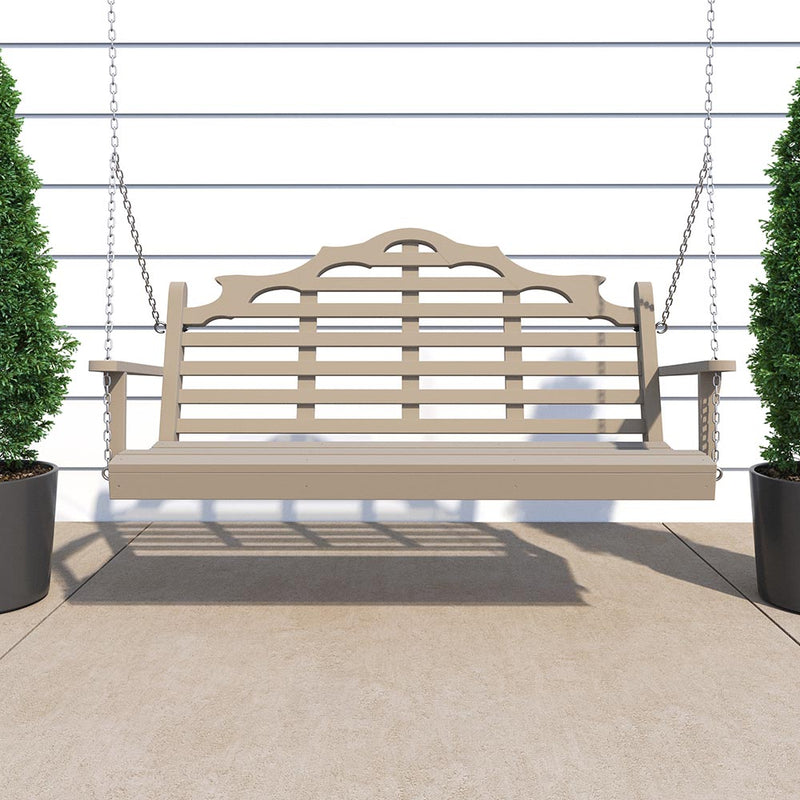 Keystone Amish Co. 5 Foot Milan Recycled Plastic Porch Swing, Tropical Lime