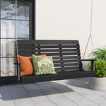Keystone Amish Co. 5 Foot Salem Composite Poly Porch Swing, Weathered Wood