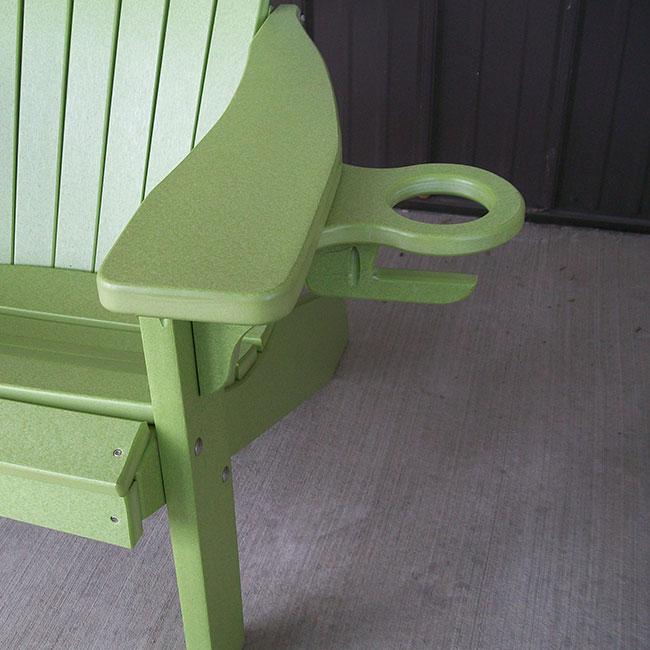 Keystone Amish Co. 5 Foot York Recycled Plastic Swing Bed, Weathered Wood