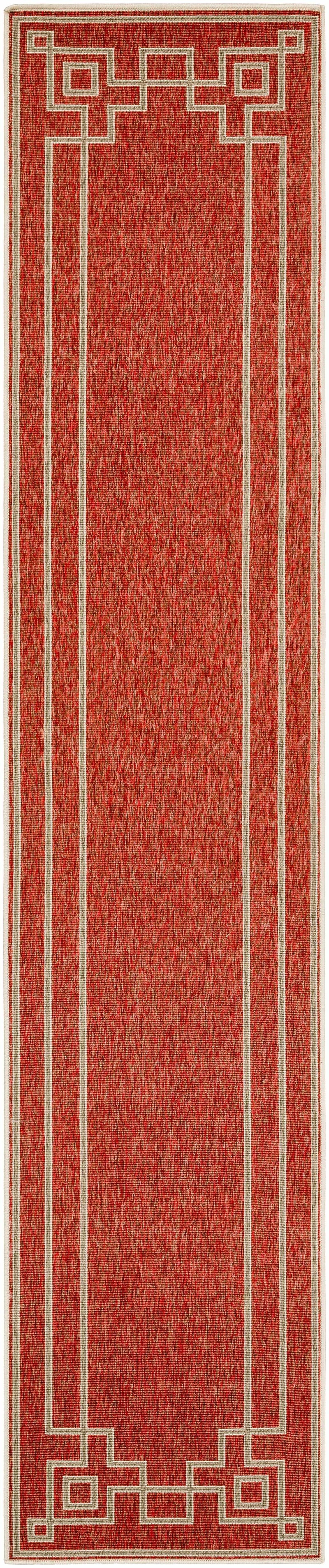 Harborgreek Brick Red Outdoor Rug