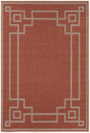 Harborgreek Brick Red Outdoor Rug