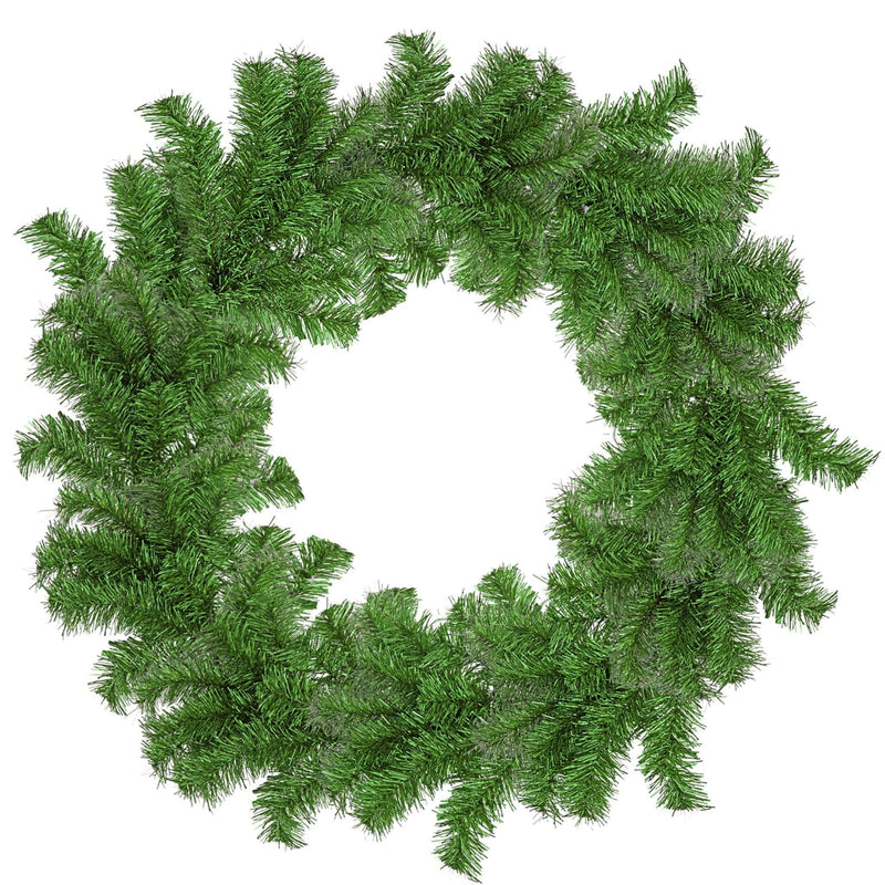 Alpine Green Tinsel Christmas Wreaths