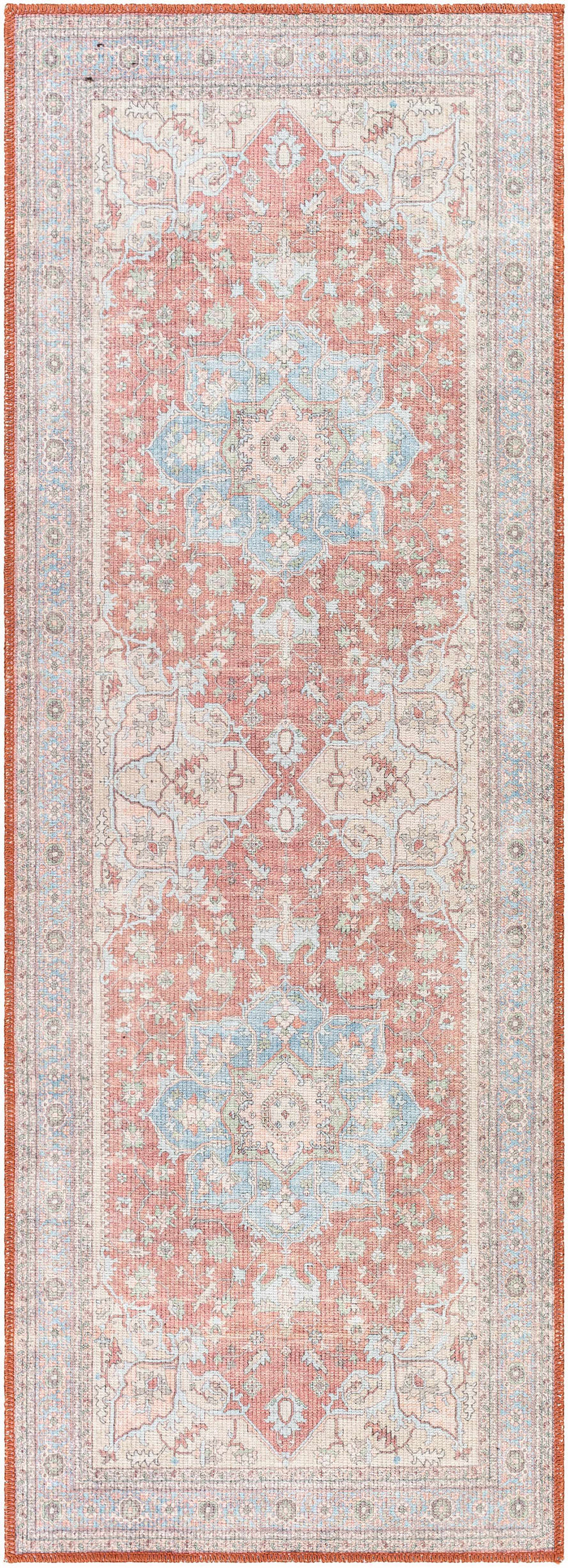 Brown Bagamanoc Medallion Washable Area Rug