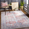 Rust Goma Vintage Washable Area Rug