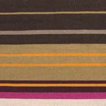 Akiak Modern Black/Orange/Brown Area Rug