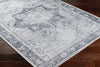 Rosman Gray Washable Area Rug