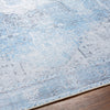 Aqua Rosman Washable Area Rug