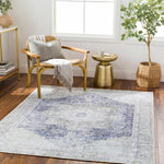 Rosman Olive Washable Area Rug