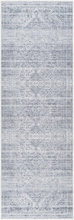 Barny Cream & Gray Washable Area Rug