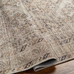 Barny Beige Washable Area Rug