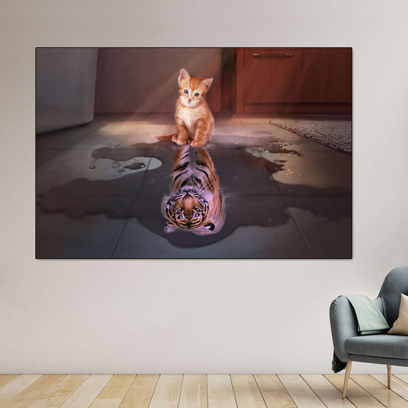 Tiger Kitty Wall Art