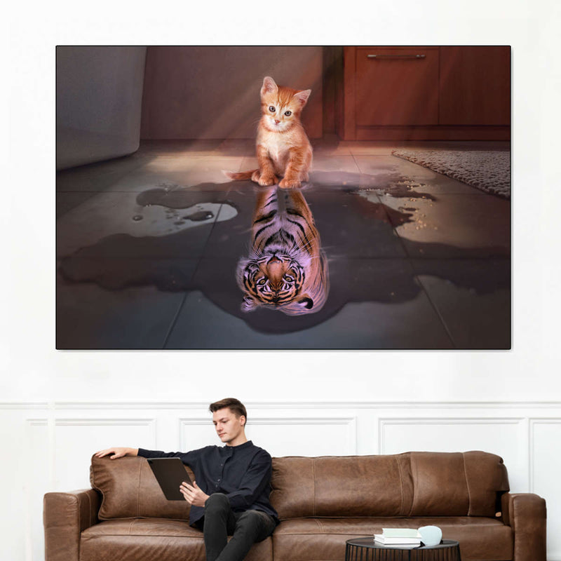 Tiger Kitty Wall Art