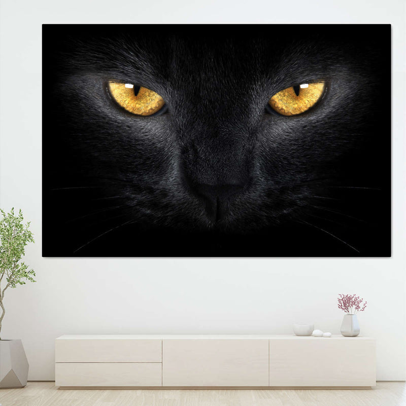 Yellow Eyed Cat Wall Art
