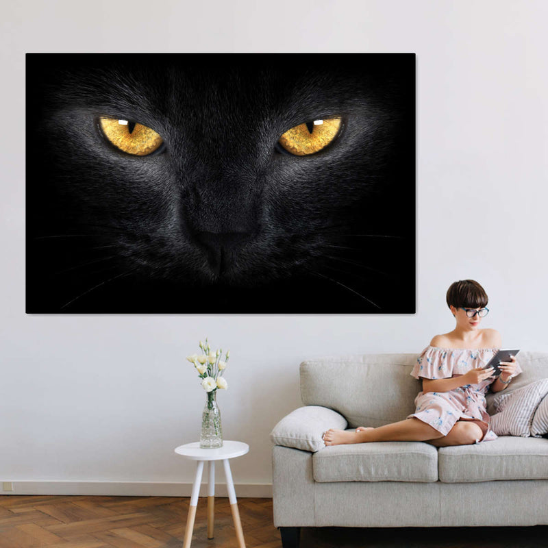Yellow Eyed Cat Wall Art