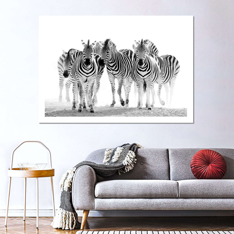 Zebras On The Move Wall Art