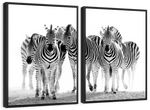 Zebras On The Move Wall Art