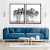 Zebras On The Move Wall Art