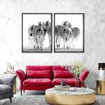 Zebras On The Move Wall Art