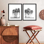 Zebras On The Move Wall Art