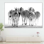 Zebras On The Move Wall Art