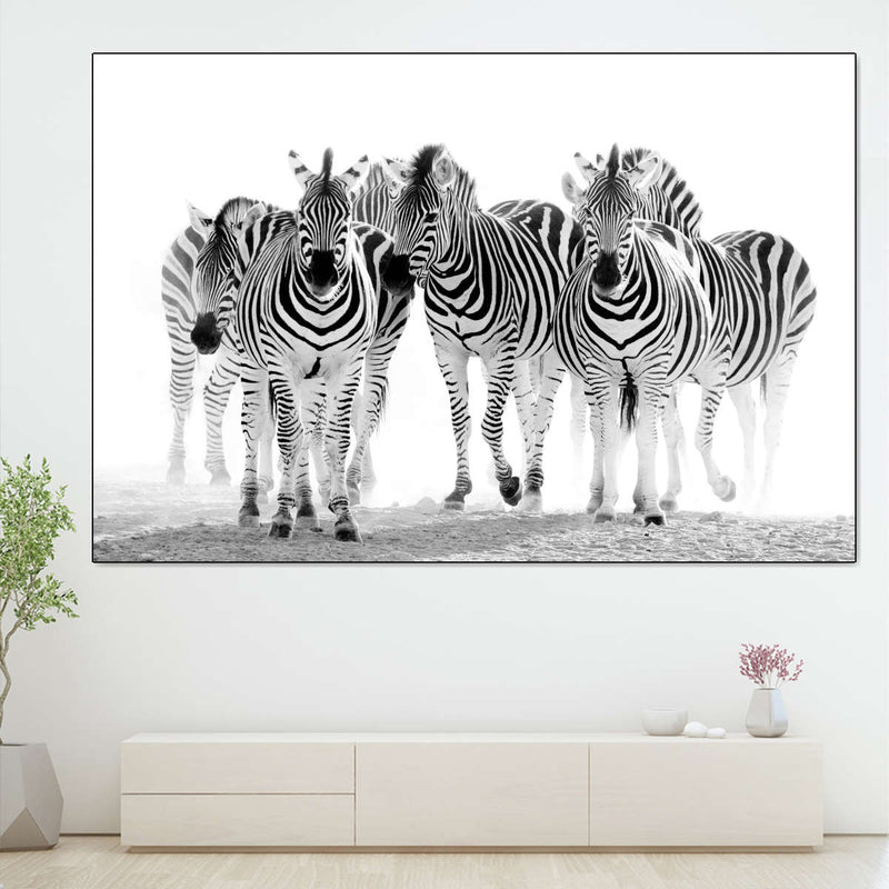 Zebras On The Move Wall Art