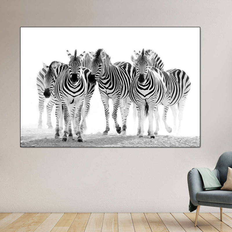 Zebras On The Move Wall Art
