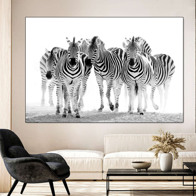 Zebras On The Move Wall Art