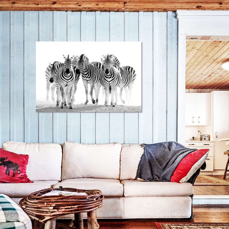 Zebras On The Move Wall Art