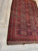Antique 1880’s Baluch Rug 4x7 Ft