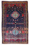 Antique 19th Century Handwoven Kazak Tribal Rug 5’ x 8’