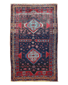 Antique 19th Century Handwoven Kazak Tribal Rug 5’ x 8’