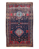 Antique 19th Century Handwoven Kazak Tribal Rug 5’ x 8’