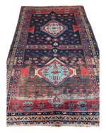 Antique 19th Century Handwoven Kazak Tribal Rug 5’ x 8’