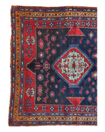 Antique 19th Century Handwoven Kazak Tribal Rug 5’ x 8’
