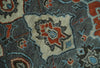 Antique look Gray, Rust and Ivory Hand knotted Traditional Oushak Multi Size Area Rug