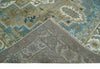 3x5 Antique Camel, Blue and Ivory Heriz Serapi Wool Rug