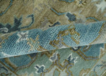 3x5 Antique Camel, Blue and Ivory Heriz Serapi Wool Rug