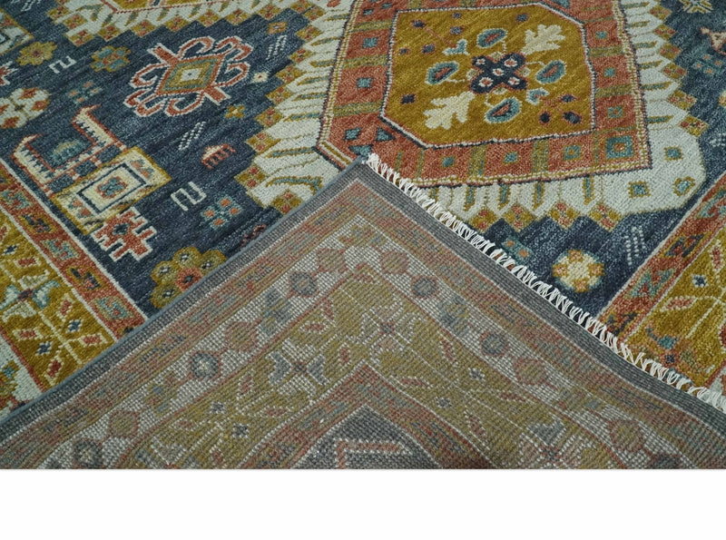 Antique 9x12 Rust, Gold and Gray Oriental Traditional Persian Area Rug | TRDCP1087912S