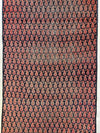 Antique All Over Paisley Kurdish Afshar Fragment Runner 3’3” x 7’7”