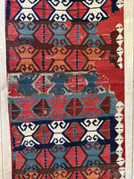 19th C Antique One Of A Kind Anatolian Rug Fragment Collector Special, Turkish rugs