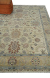 Antique Fine 8x10 Hand Knotted Ivory and Beige Traditional Vintage Persian Wool Rug | TRDCP717