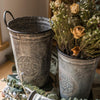 Antique Floral Carving Iron Flower Pot