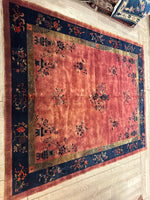 Antique Nicholas Chinese Art Deco Rug - 8'2" X 9'9"