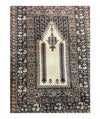 Antique Turkish Panderma Prayer Rug